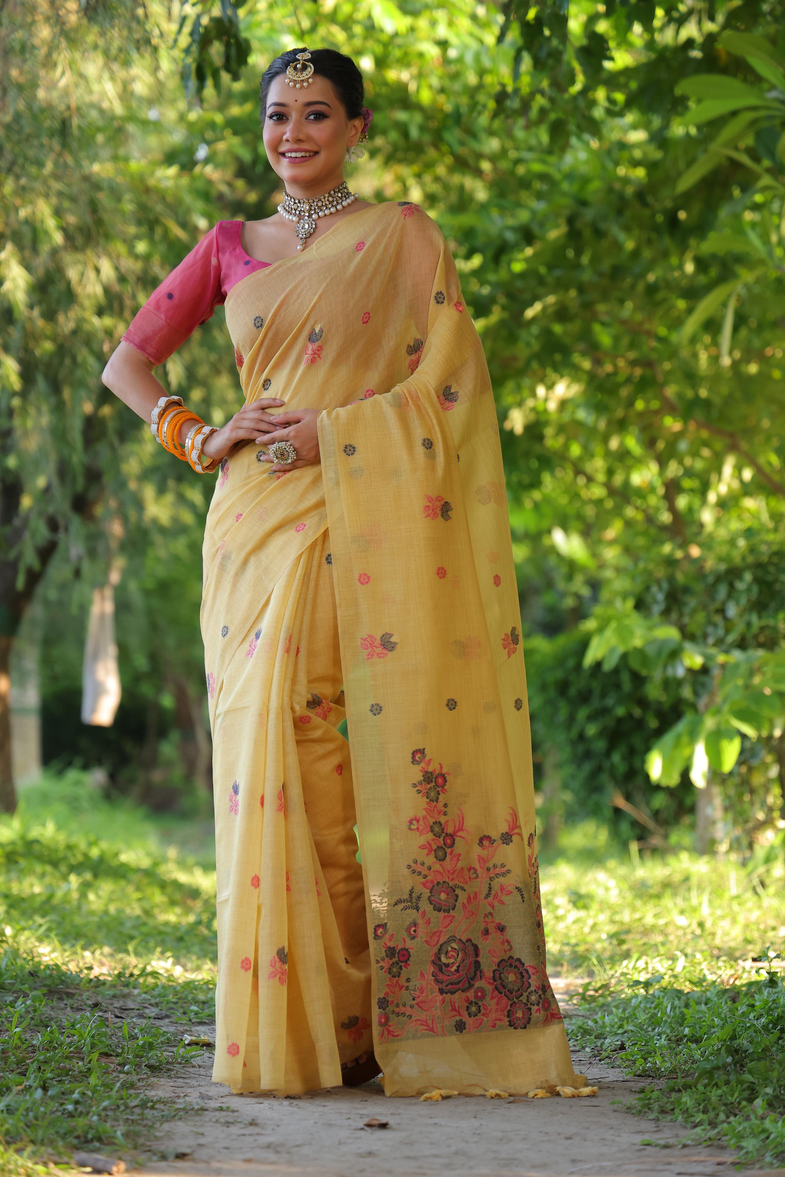 Ruby- Charming Rose Garden Saree