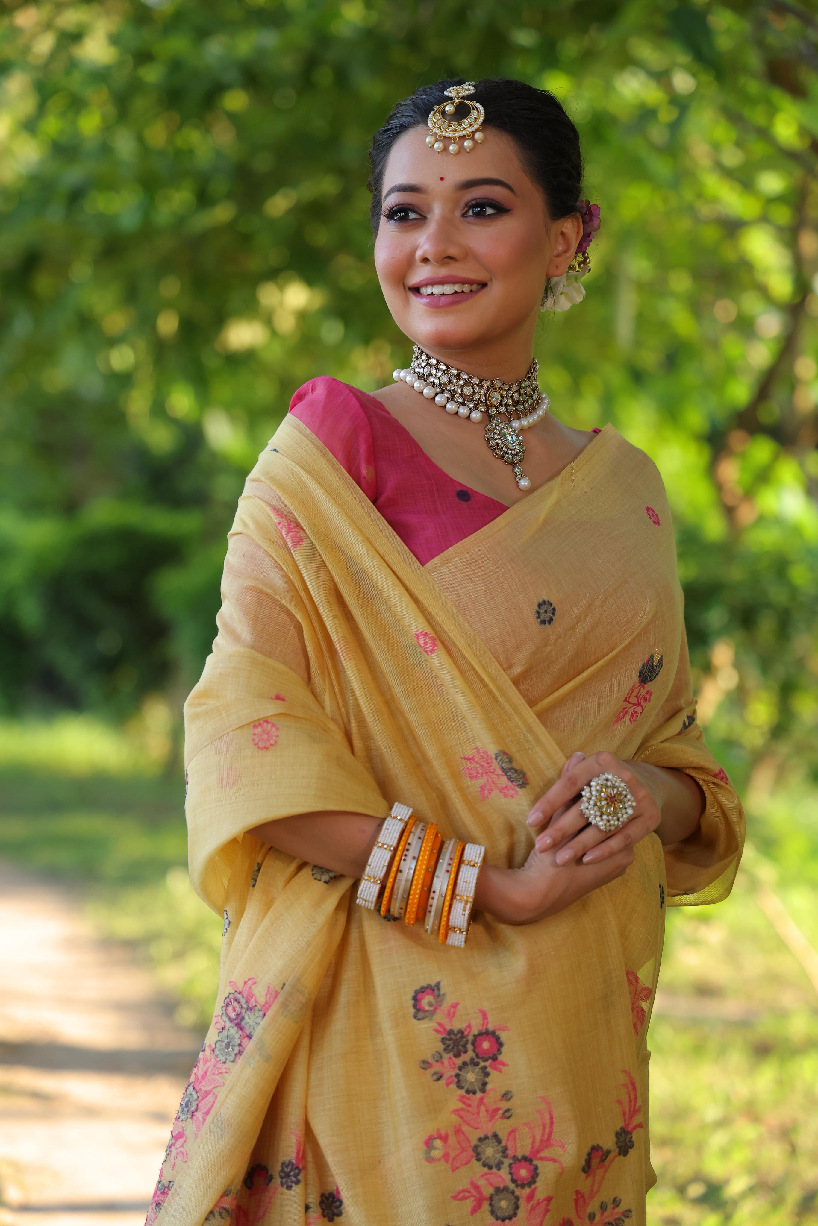 Ruby- Charming Rose Garden Saree