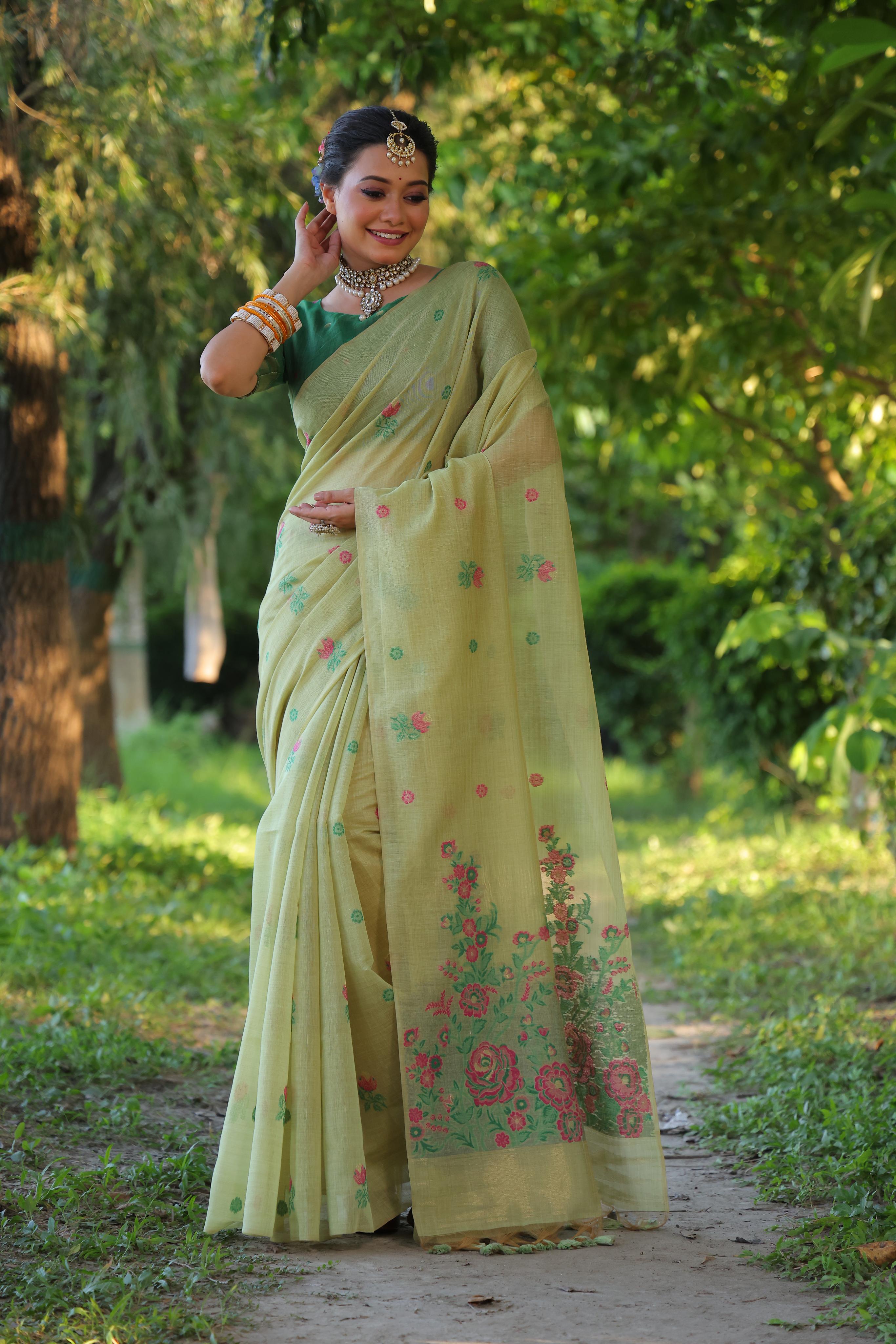 Ruby- Charming Rose Garden Saree