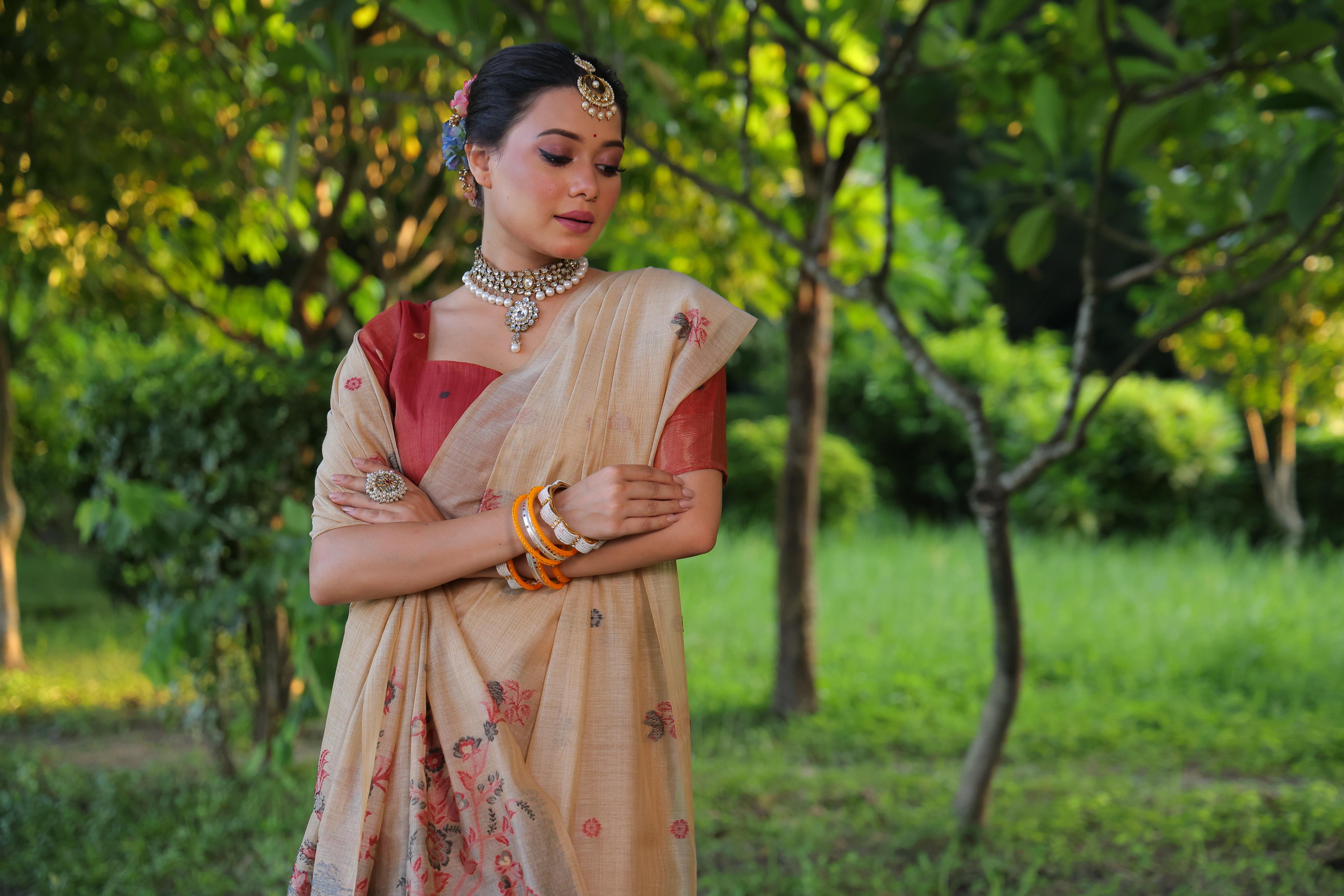 Ruby- Charming Rose Garden Saree