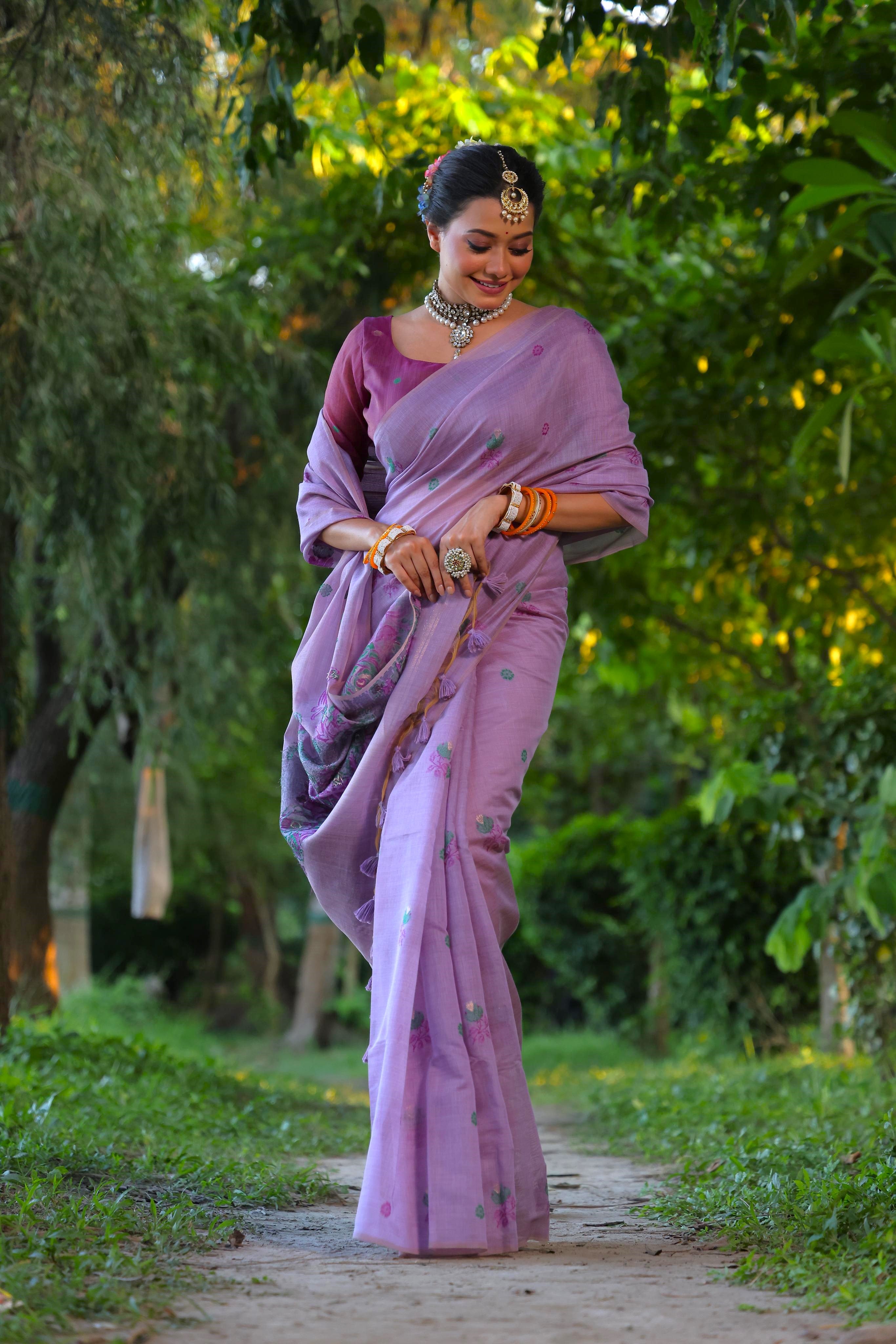 Ruby- Charming Rose Garden Saree