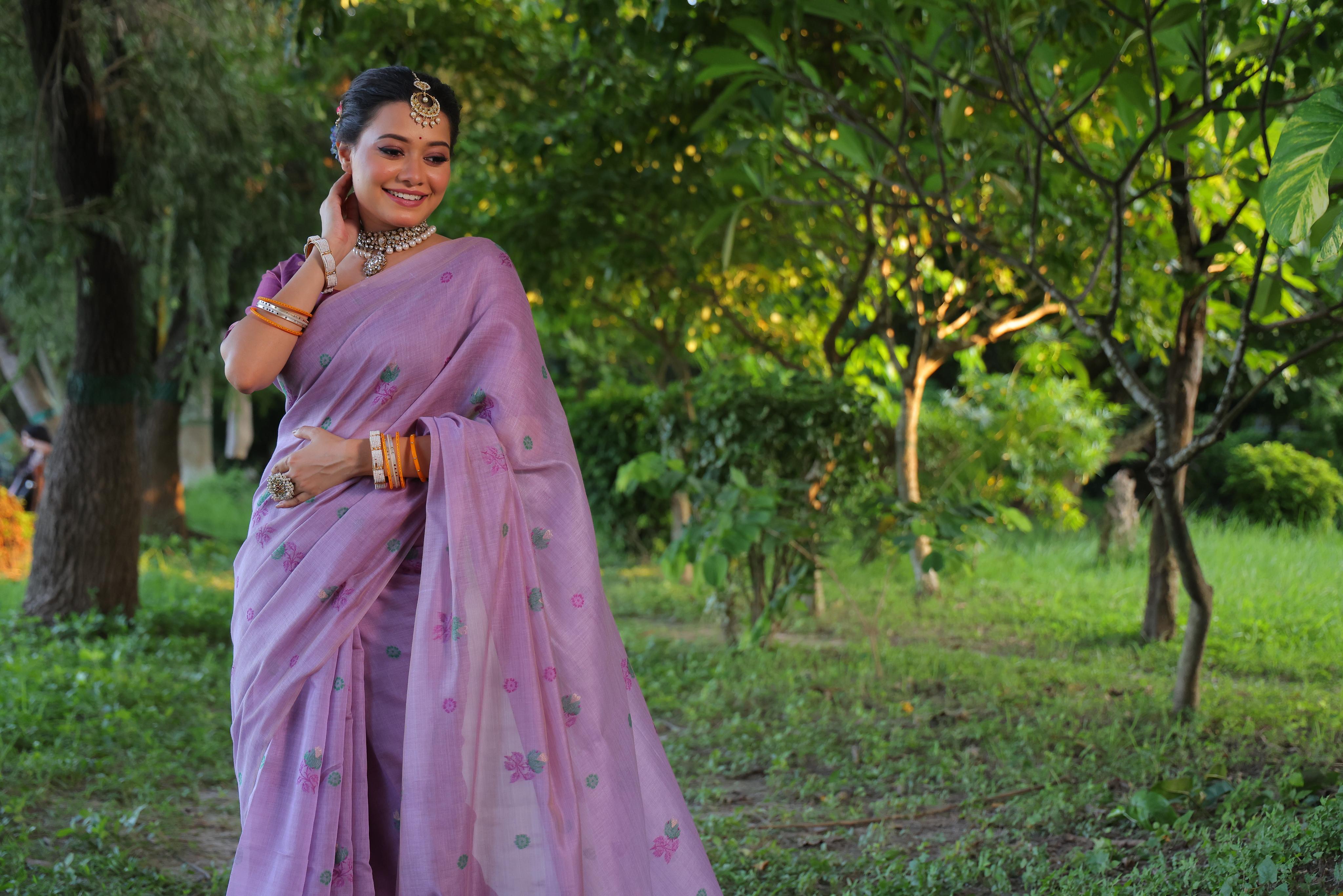 Ruby- Charming Rose Garden Saree