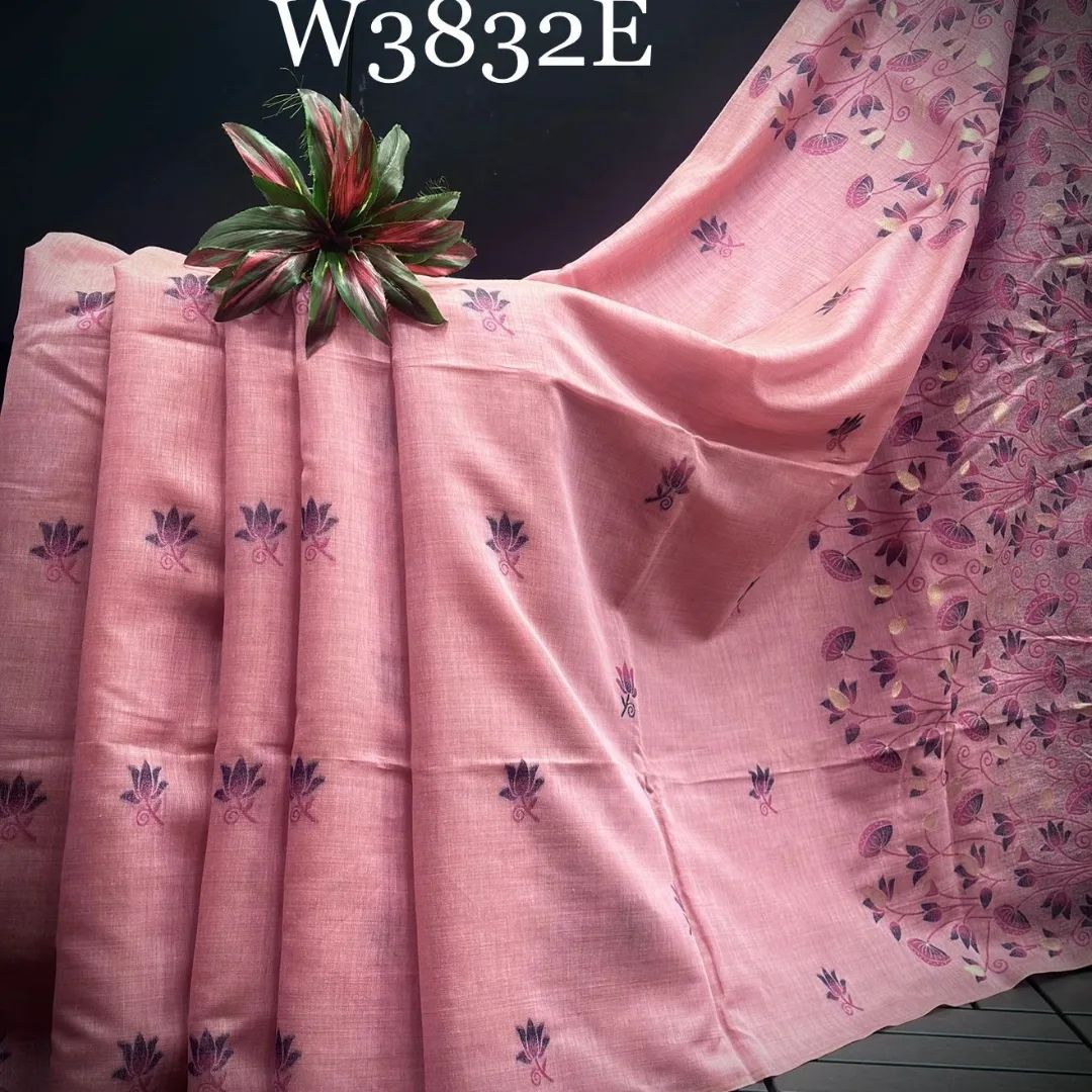 Noor- Muga cotton saree Temple Anarkali Gown is crafted with premium silk and traditional embroidery,