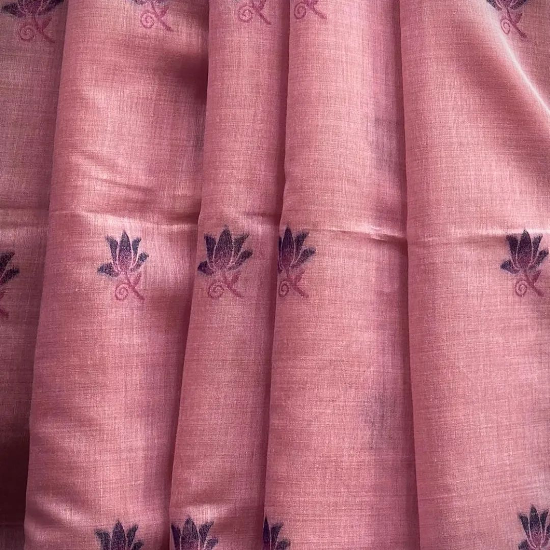 Noor- Muga cotton saree Temple Anarkali Gown is crafted with premium silk and traditional embroidery,