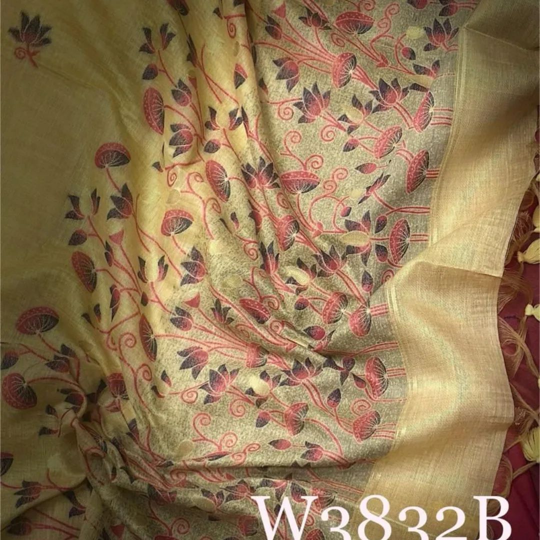 Noor- Muga cotton saree Temple Anarkali Gown is crafted with premium silk and traditional embroidery,