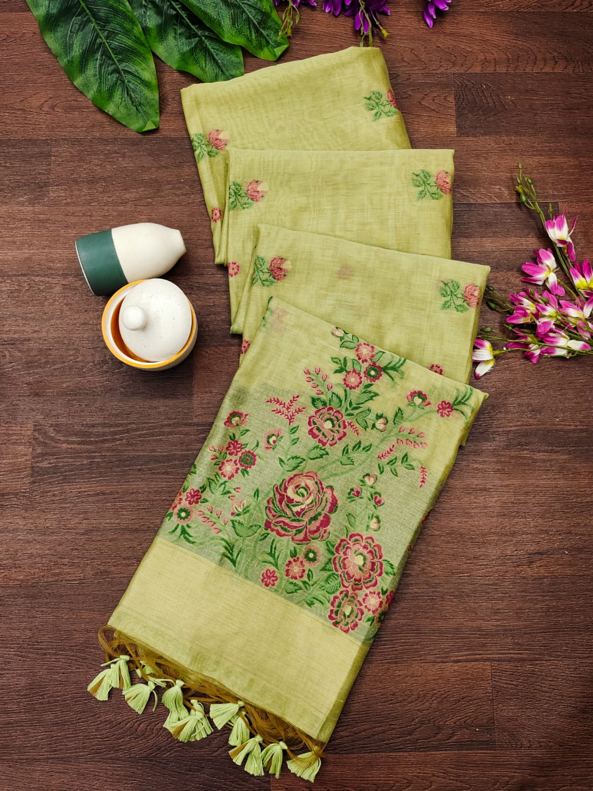 Ruby- Charming Rose Garden Saree