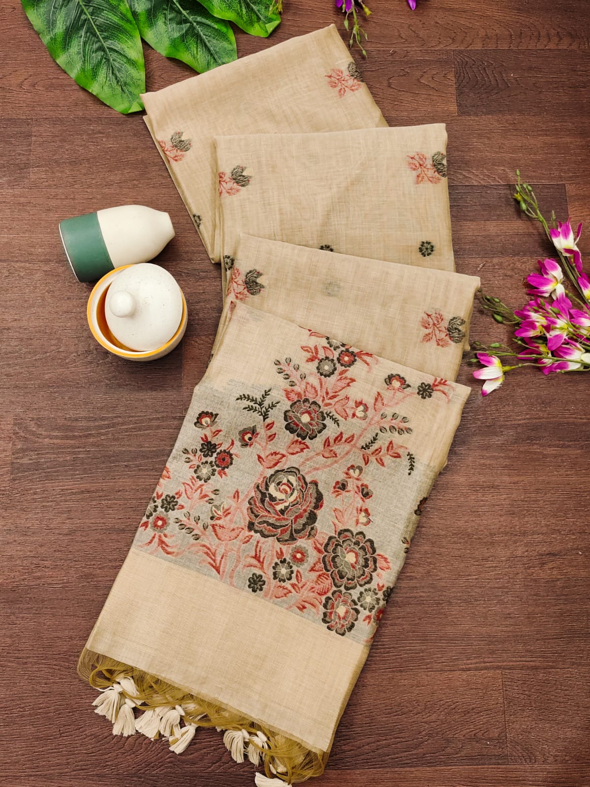 Ruby- Charming Rose Garden Saree