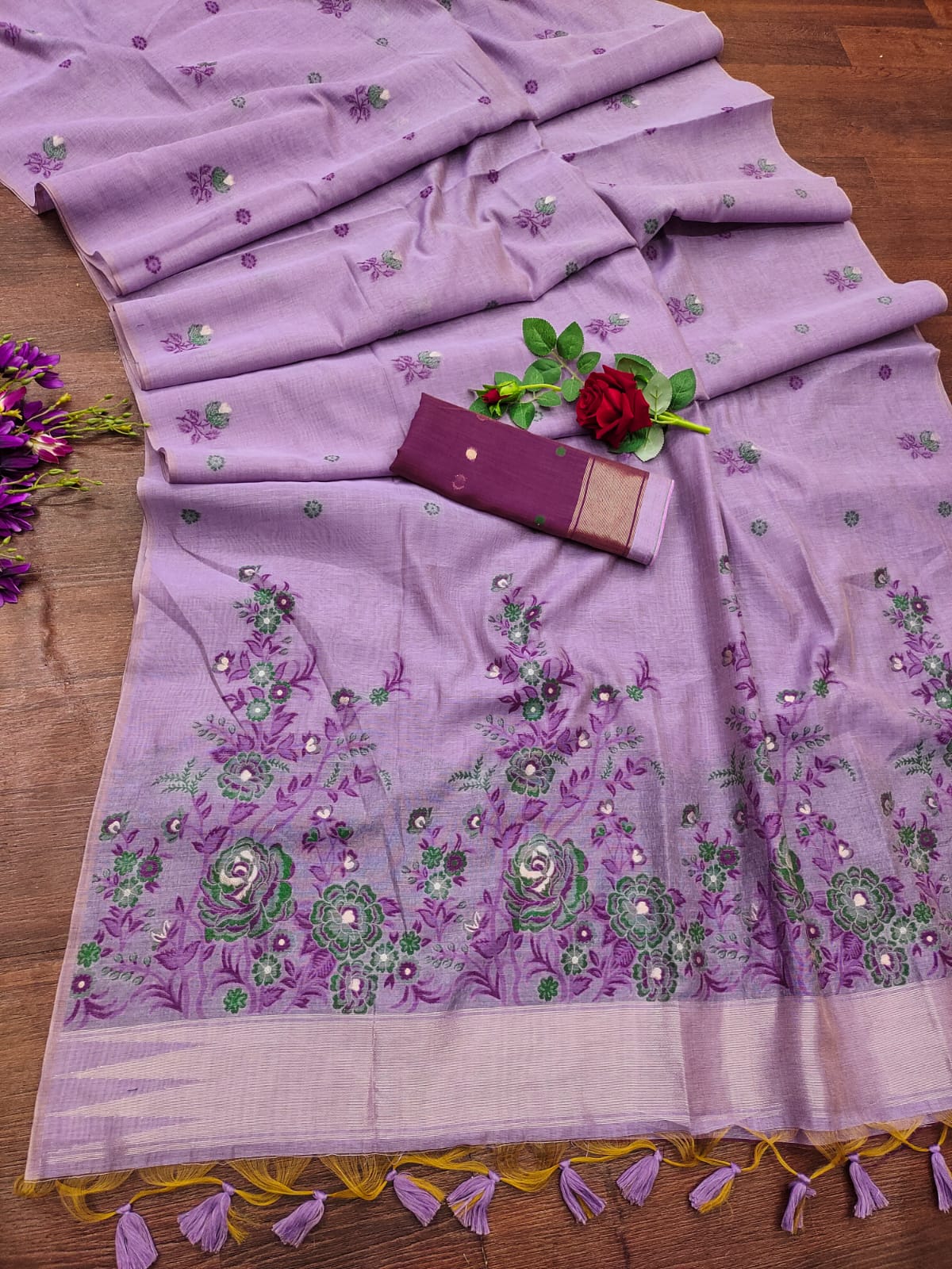 Ruby- Charming Rose Garden Saree