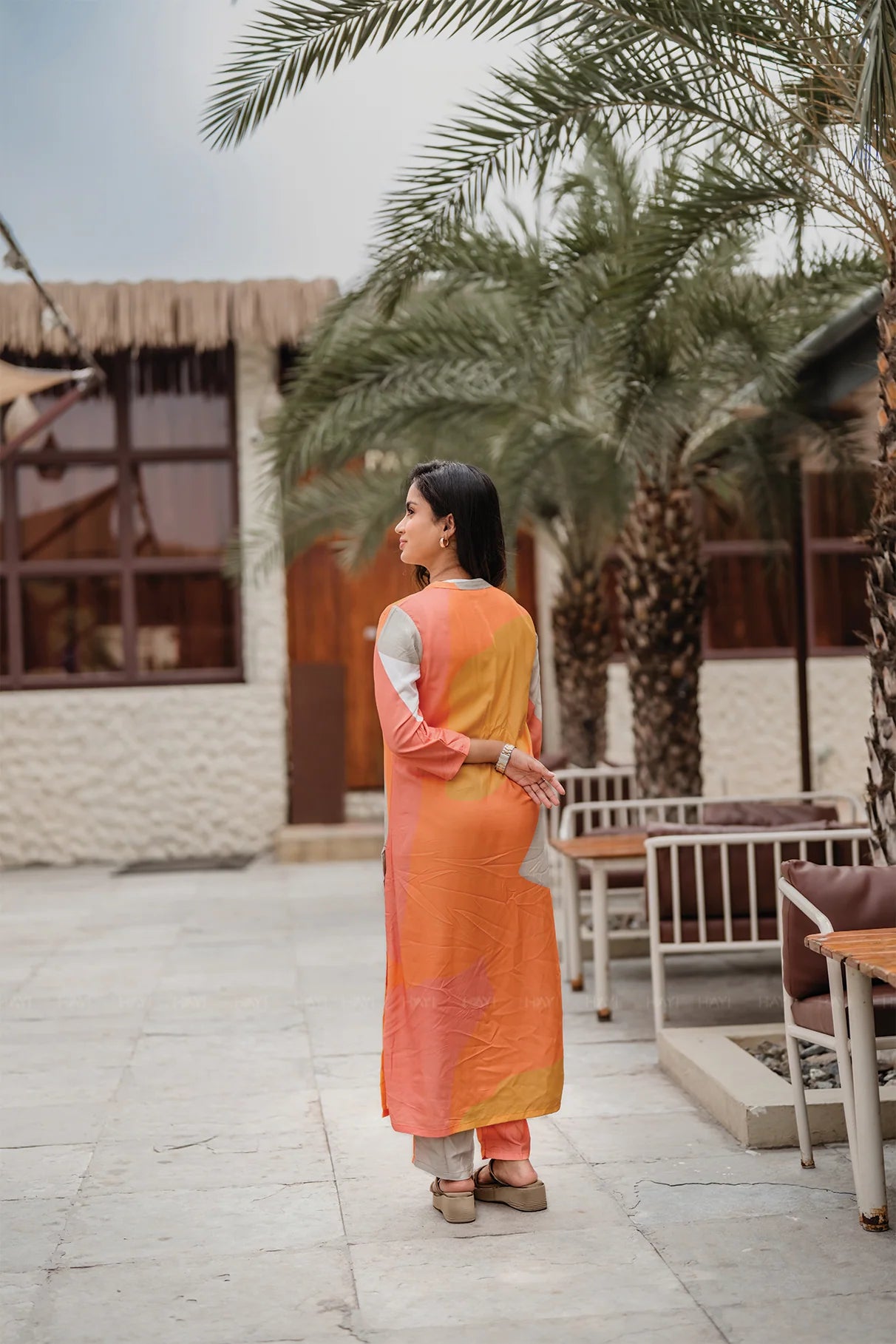 Mul- Rustic Rhythm Beige Viscose Co-ord