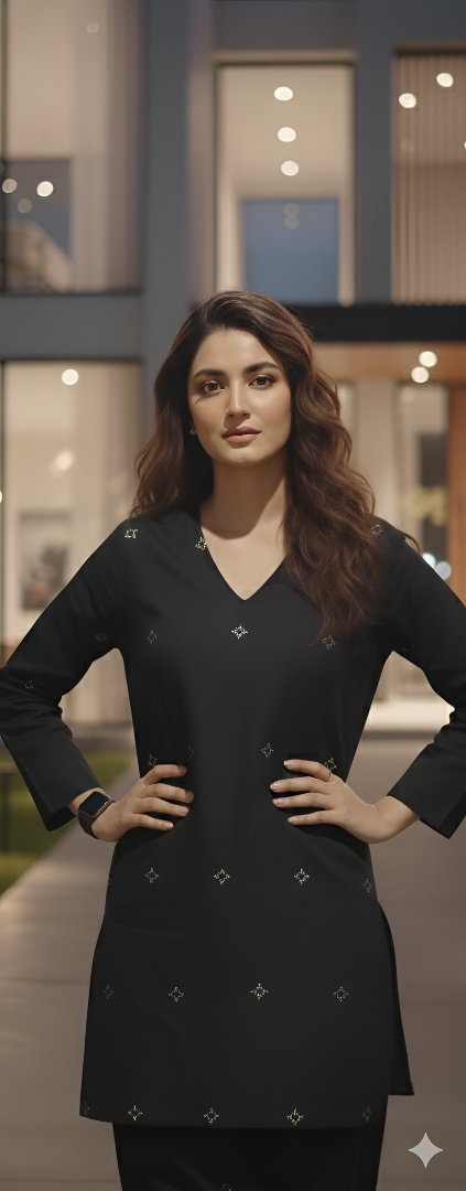 Kriti- A must-have kurta set print work and soft fabric