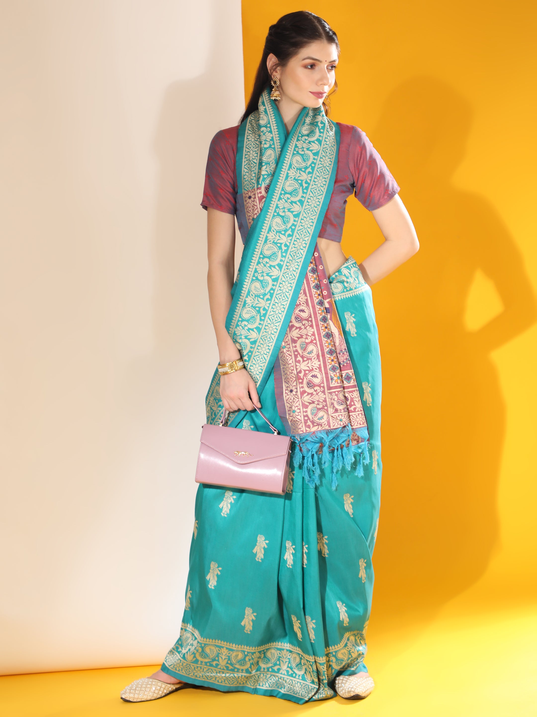 Tribal- Ethnic Motifs Woven Design Saree