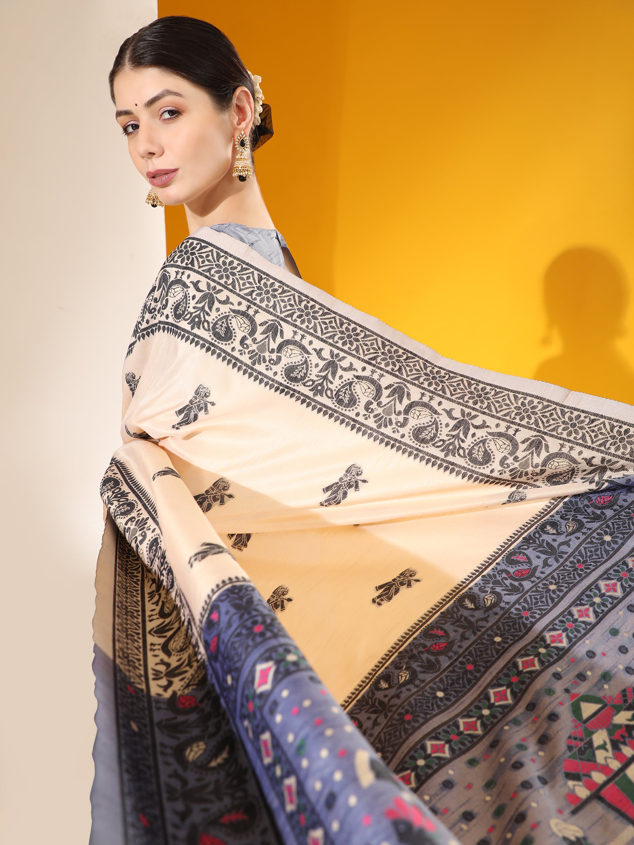 Tribal- Ethnic Motifs Woven Design Saree