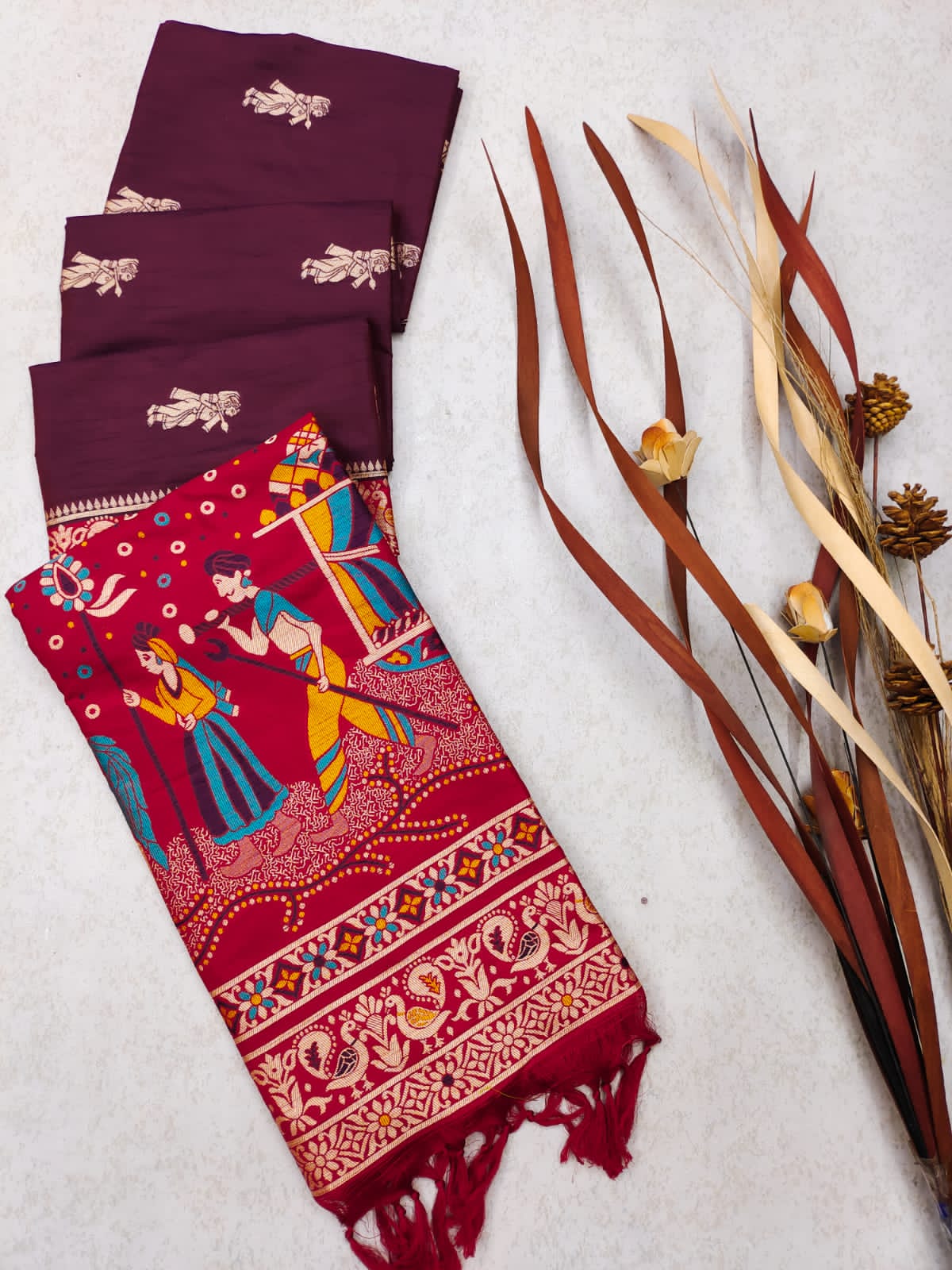 Tribal- Ethnic Motifs Woven Design Saree