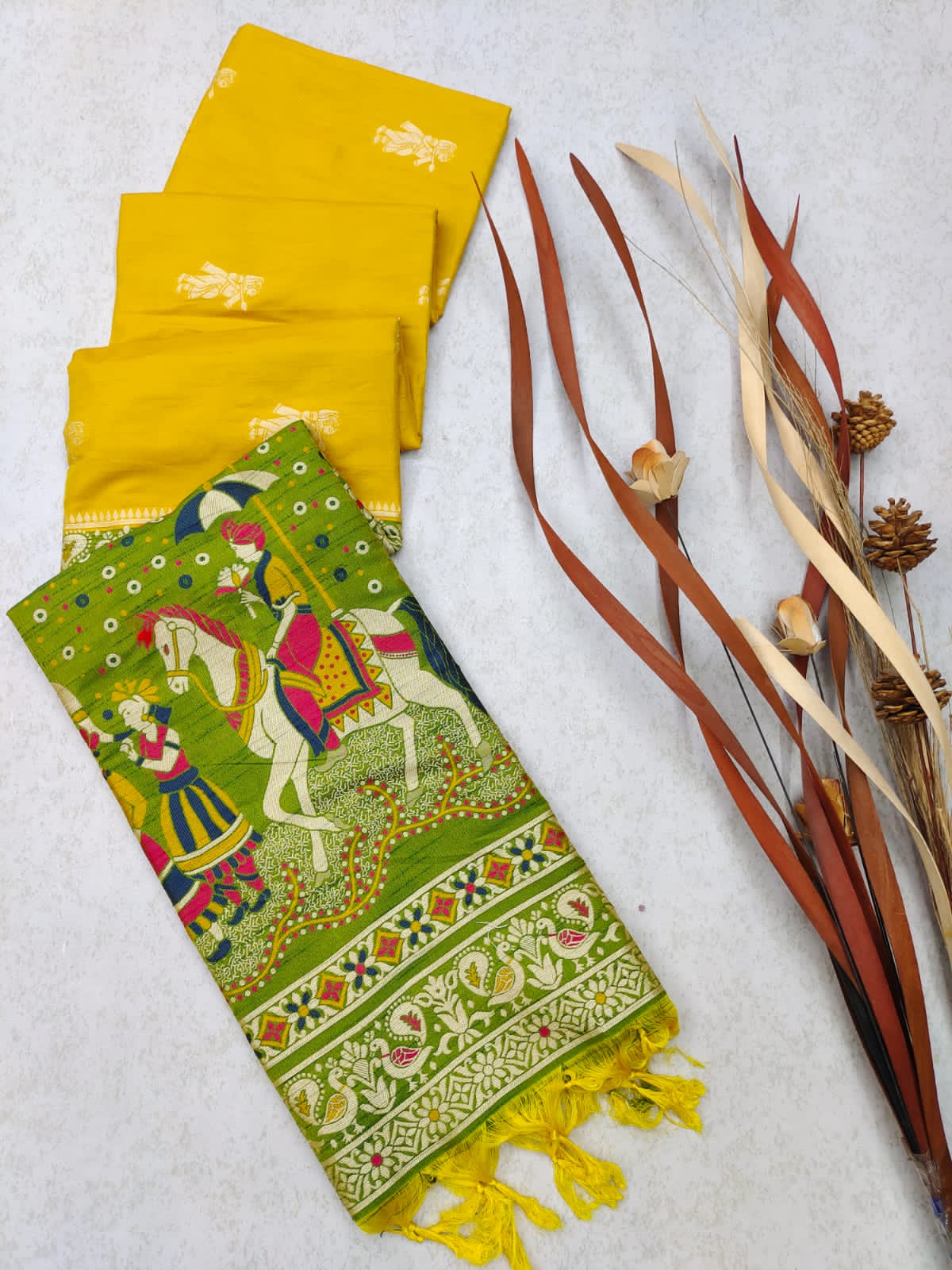 Tribal- Ethnic Motifs Woven Design Saree