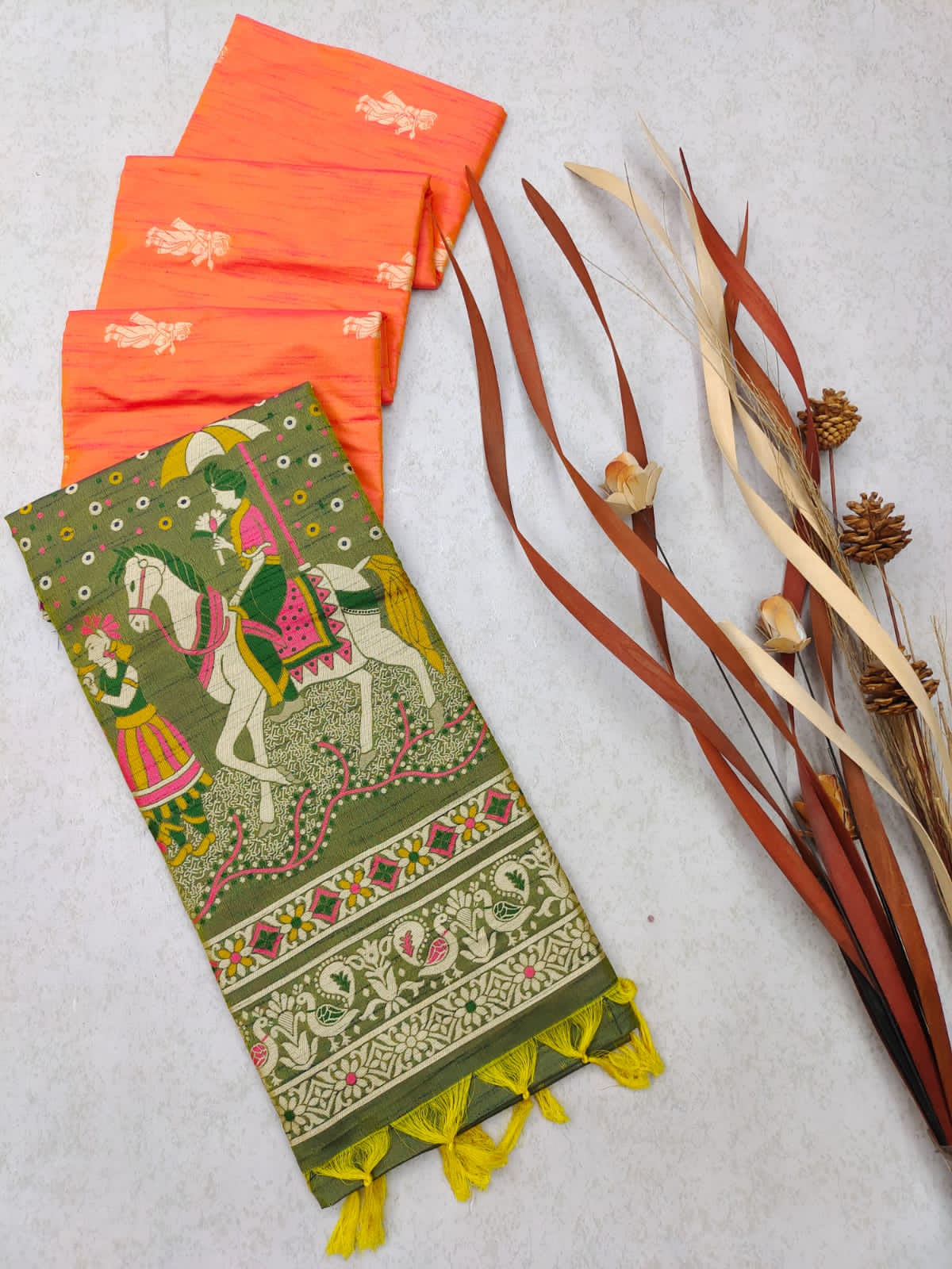 Tribal- Ethnic Motifs Woven Design Saree