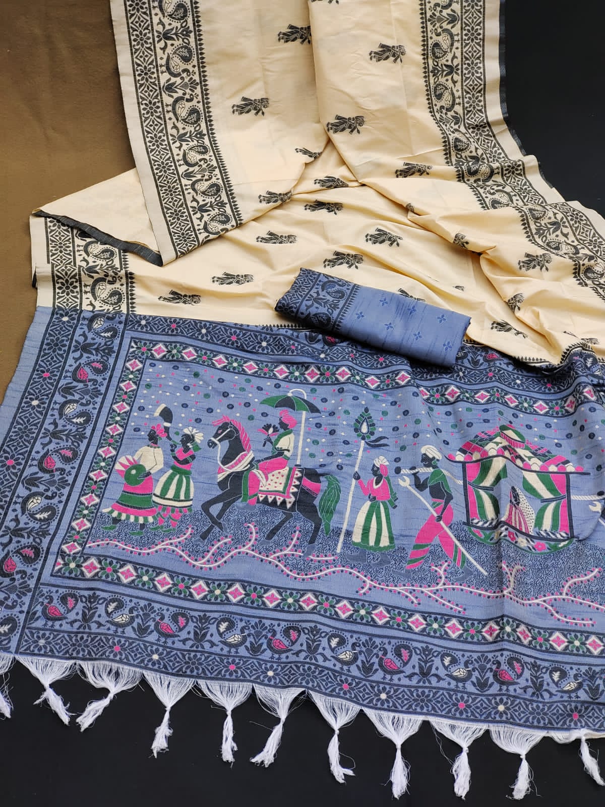 Tribal- Ethnic Motifs Woven Design Saree