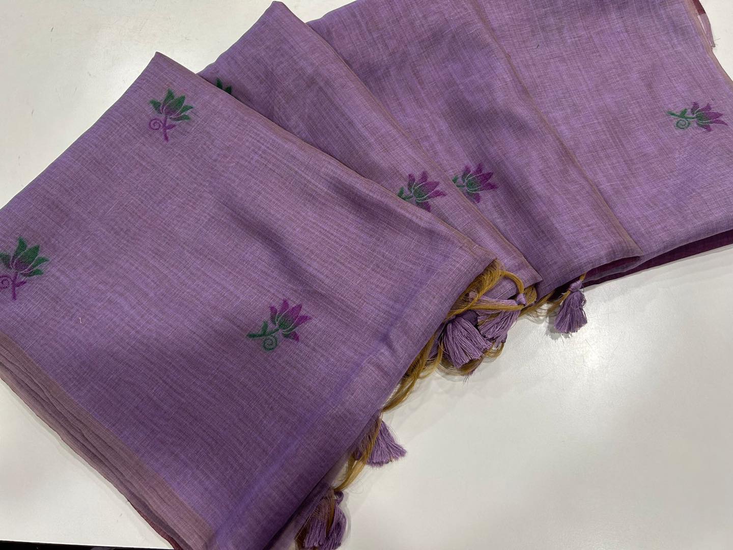 Noor- Muga cotton saree Temple Anarkali Gown is crafted with premium silk and traditional embroidery,