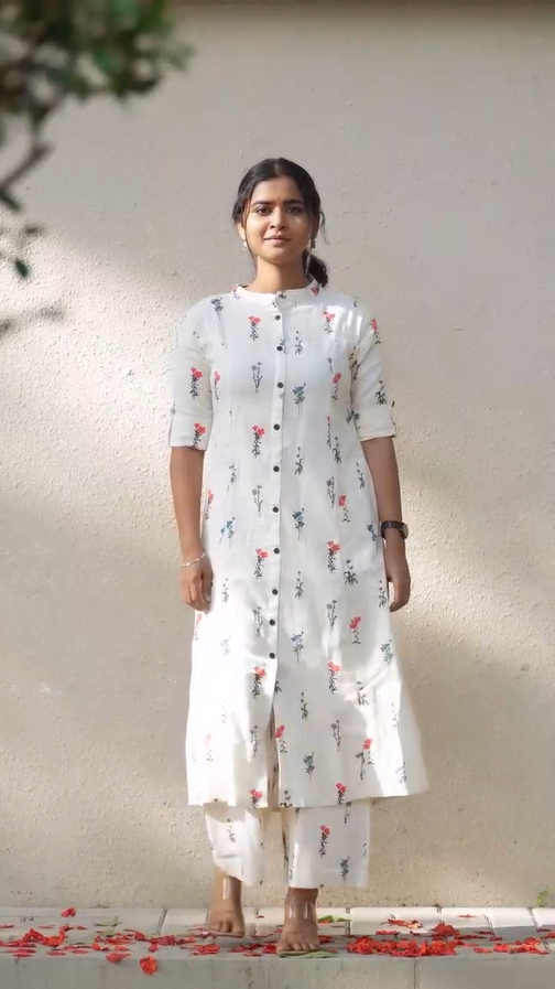 Pakhdi- Whispering Florals. Timeless Style,  Minimal floral prints. Maximum elegance.