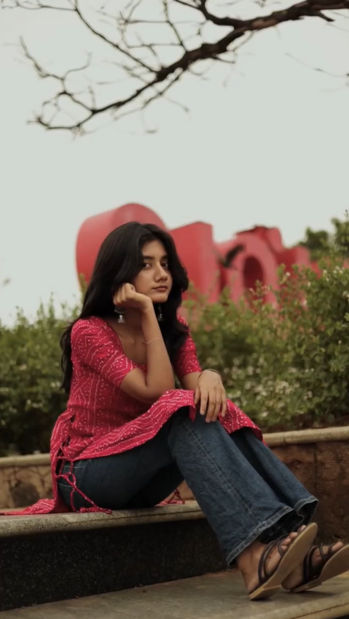 Fana- Cotton printed slit cut kurti