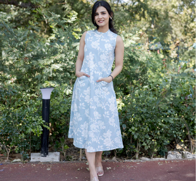 Kiva- A must-have kurta set print work and soft fabric