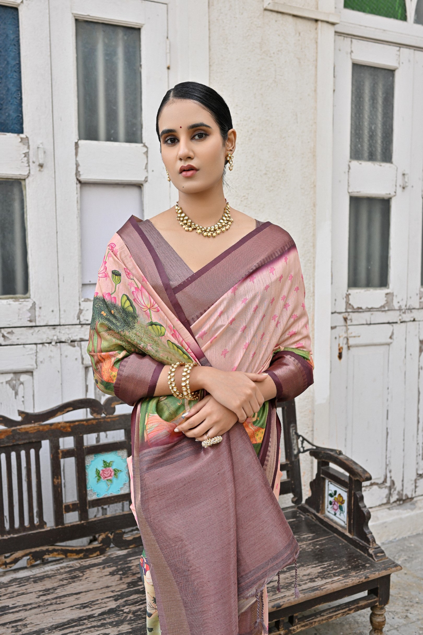Lusy- Exquisite  Floral Saree