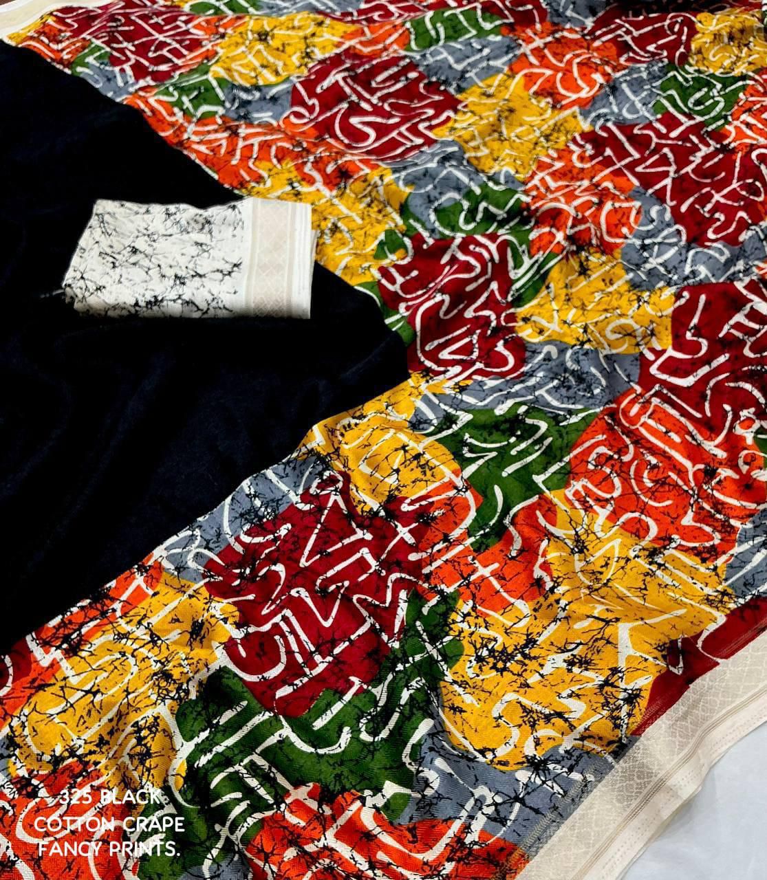 Black forest- New fancy black pashmina saree from Preciouswear