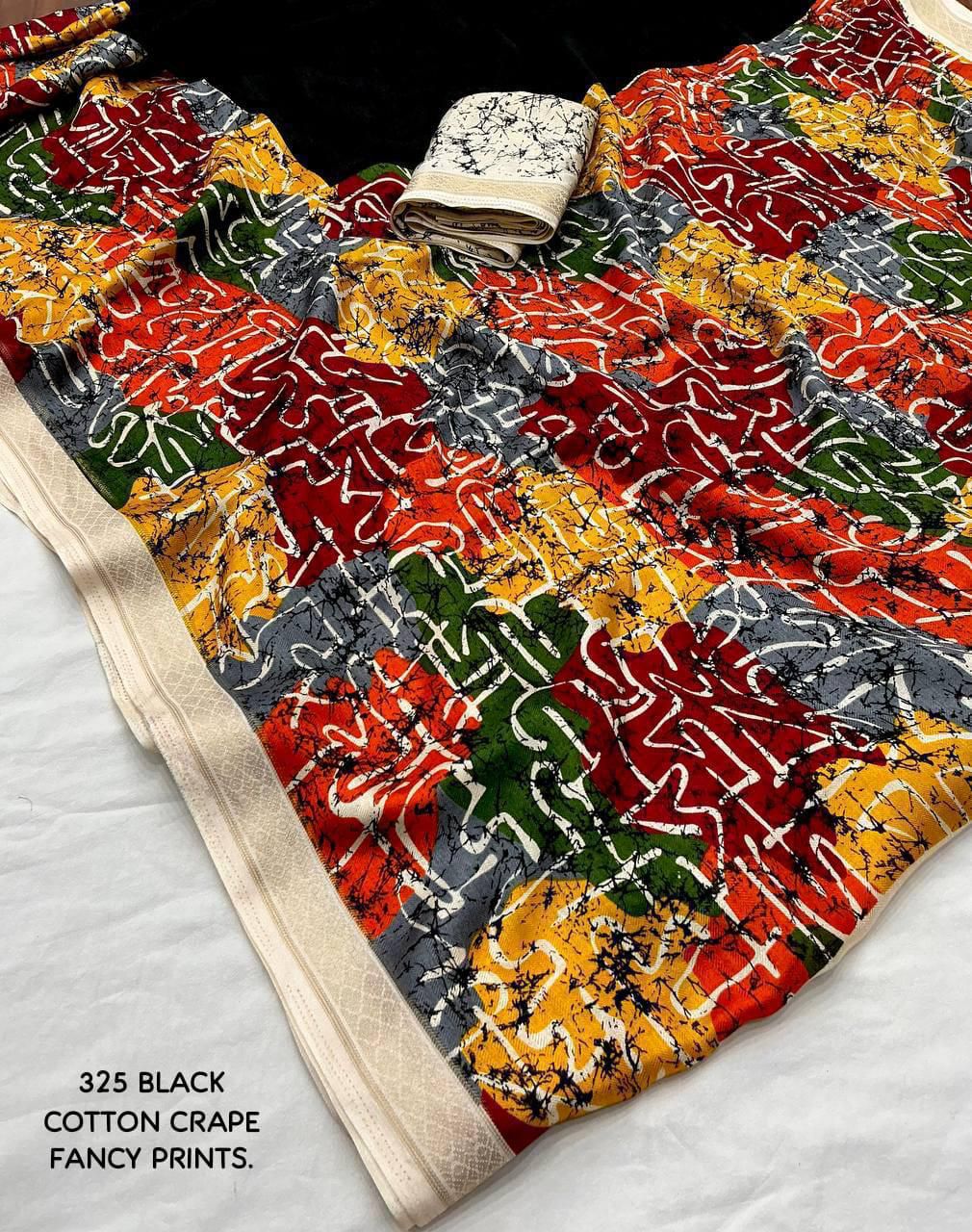 Black forest- New fancy black pashmina saree from Preciouswear