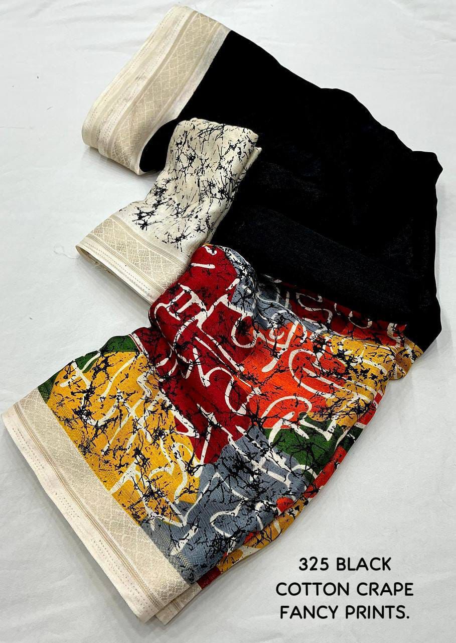 Black forest- New fancy black pashmina saree from Preciouswear