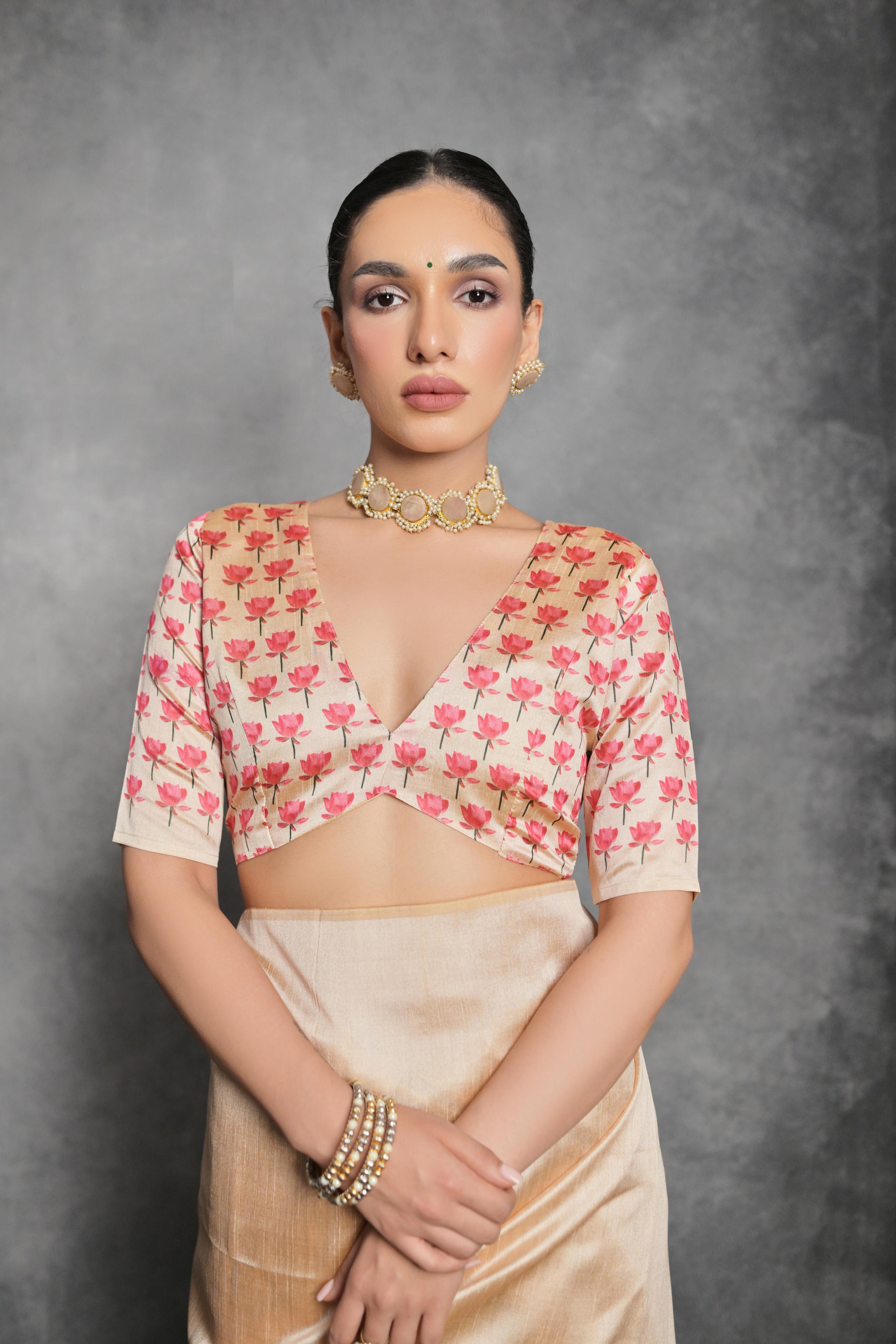 Lotus- Mystic Bloom  Saree with Water Lotus Motif