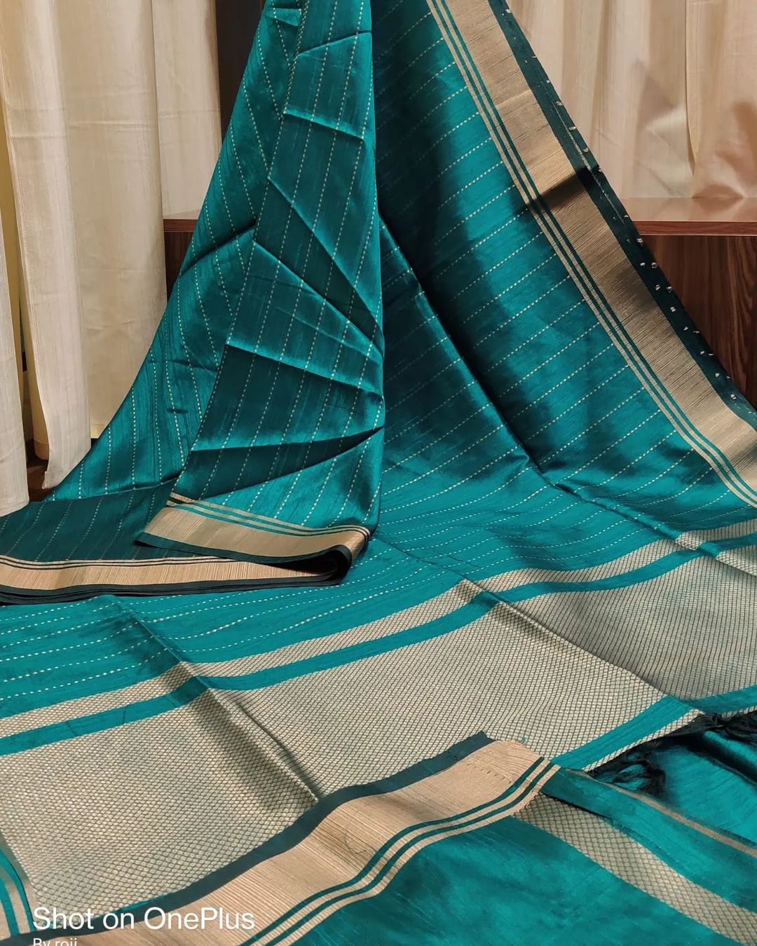 Shikha -Luxurious Silk saree Stripe Saree