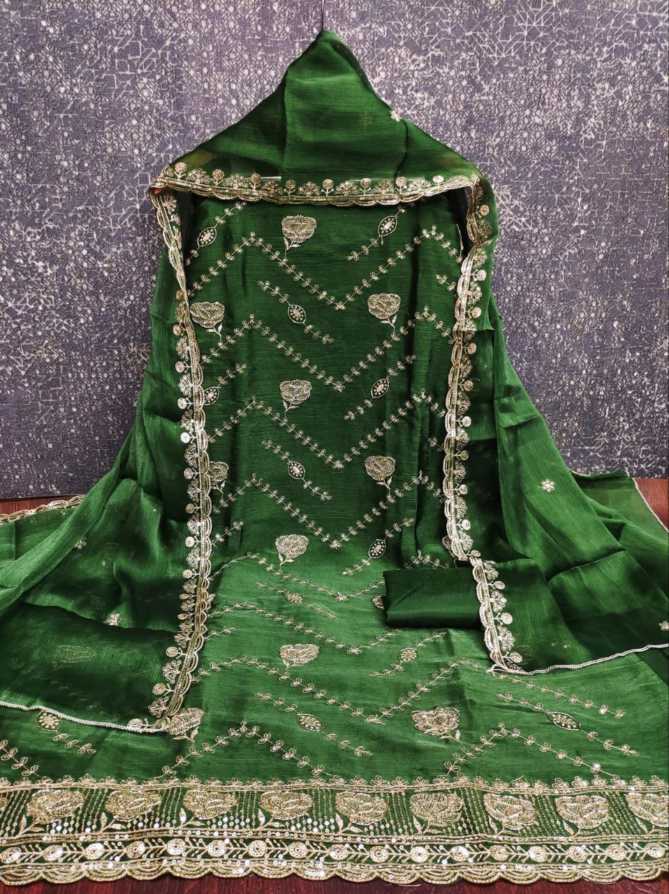 Karishma-  Royal Orchid Embroidered Suit Set