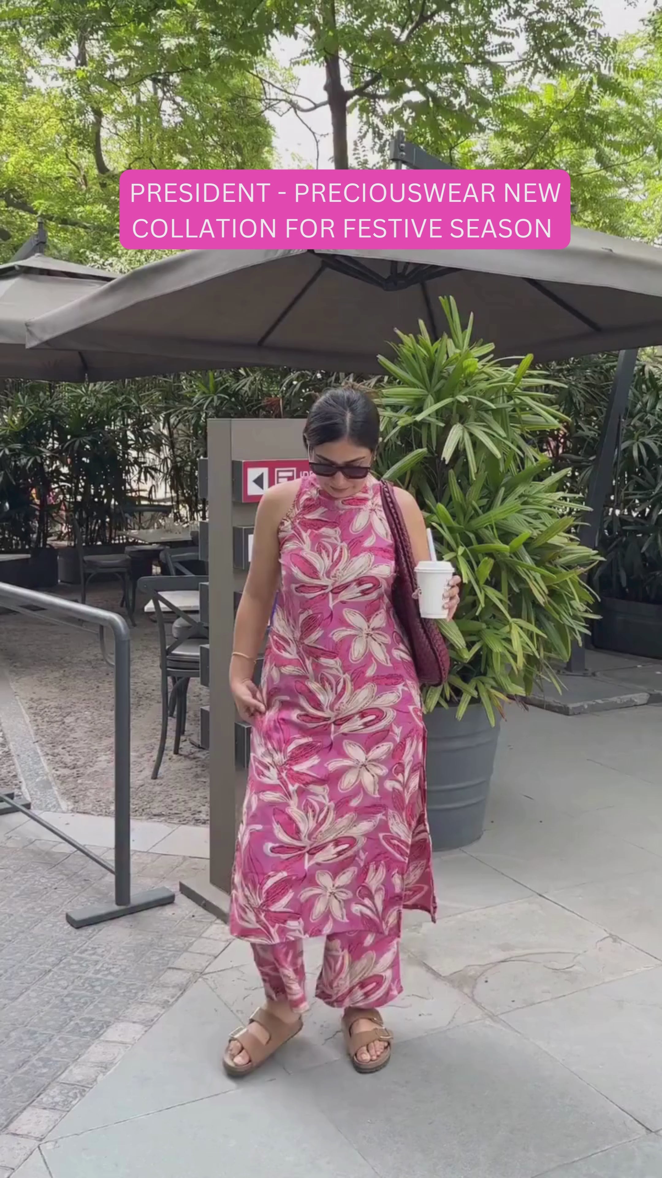 Vishi-  must-have kurta set print work and soft fabric