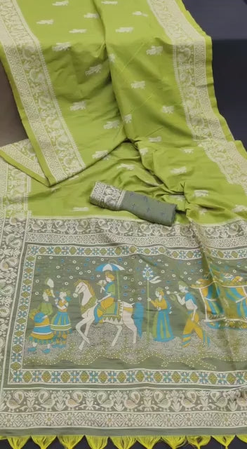 Tribal- Ethnic Motifs Woven Design Saree